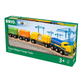 Brio Trzywagonowy pociąg towarowy